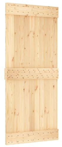 vidaXL Puerta de Granero Madera Maciza Pino 90x210 cm