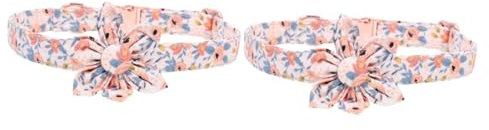 Supvox 2stücke Blumen-hundehalsband Für Kleine Und Mittlere Hunde Verstellbar Mit Sicherem Metallverschluss Atmungsaktiv Und Für Fotoshootings Und Verschiedenen Erhältlich