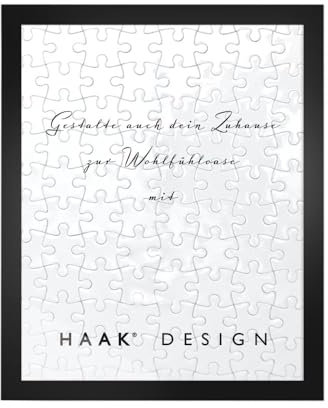 Haak Puzzlerahmen Bira Schwarz (matt) 75X98 cm Bilderrahmen Rahmen für Puzzle