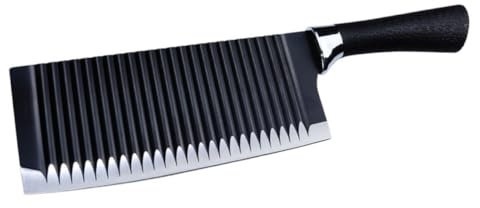 BIUDECO Affettatrice Wavy Chopper Acciaio Inossidabile Per Verdure e Patate Utensile Da Cucina Per Taglio Di Carote e Patatine Fritte Facile Da Pulire e Conservare