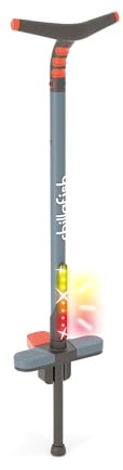 Chillafish Poogi Glow – Pogostick für Kinder ab 5 Jahren – Sprungstab, Hüpfstange, max. Belastbarkeit 35 kg, höhenverstellbar, ideal für aktive Abenteuer CPPG02PAP
