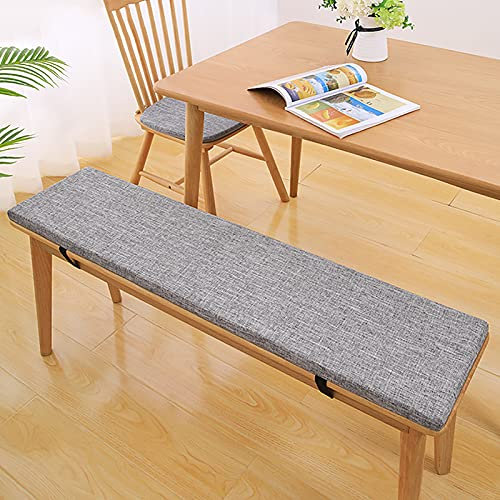 3 cm dickes Schaumstoff-Bankkissen mit Befestigungsgurten für Gartenbank, Sitz, bequeme Liege für Garten, Wohnzimmer und Küchenbänke
