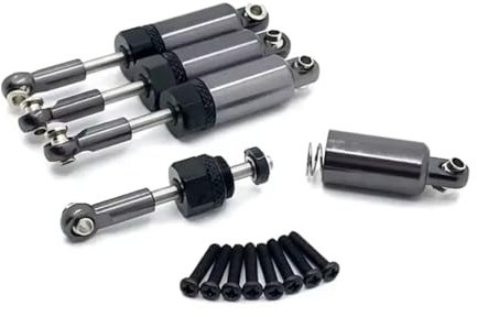 JYYTERD Kompatibel Mit HS 18301 18302 18311 18312 18321 18322 1/18 RC Auto Upgrade Teile Stoßdämpfer Öl Dämpfer RC Stoßdämpfer(Gray)