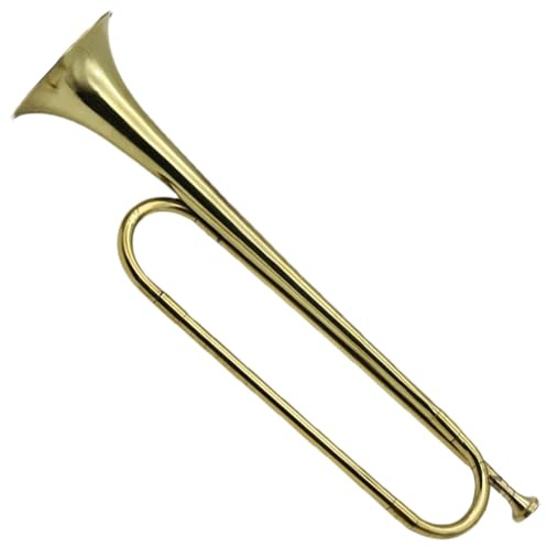 Kavallerie-Trompete - Taschentrompete, Militär-Signalhorn-Trompete | Kavallerie-Trompete aus vergoldetem, Retro-Standard-Trompete, Signalhorninstrumente, Musikinstrument für Anfänger