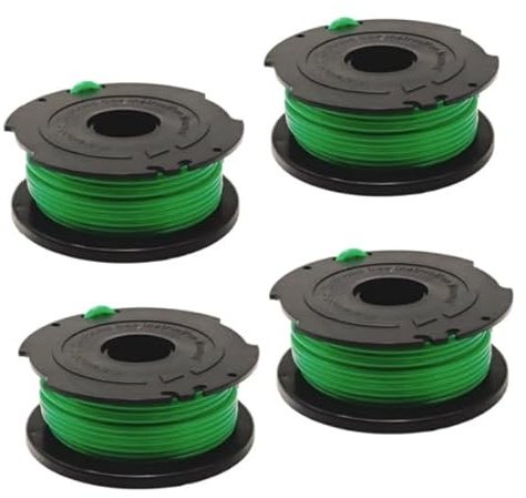 Galenkong 4 Pieces A6482 Trimmer Spool Lines Compatible with Black and Decker GL7033 GL8033 GL9035, Replacement Standard Autofeed Spool Wire (6m x 2mm)