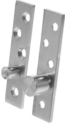 VILLCASE 2pezzi Cerniera Pivotante Inox Gradi Cerniera Per Porte Mobili Offset Robusta Per Porte Nascoste Pivotante Rotante Durevole