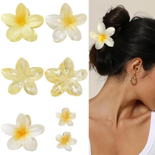 DIFLAX 7 Pezzi Mollette Capelli Donna, Mollettone Capelli Donna, Mollettone Fiore, Fermacapelli Donna, Pinze Per Capelli, Pinza Fermaglio Capelli Donna, Per Donne E Ragazze