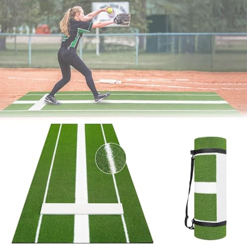 Durable Pitchers Rubber Mound for Indoor Outdoor Softball Baseball Pitching Hitting Practice