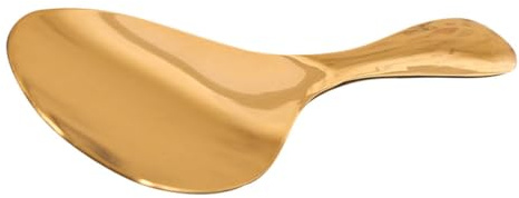 Hemobllo Cuchara para Arroz de Latón Resistente y Duradera Pala Práctica para Cocina Diseño Artesanal Grande para Servir
