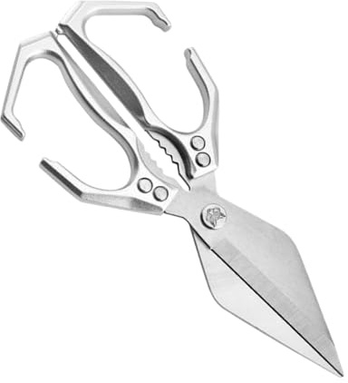 Cuchillas afiladas de acero inoxidable | Fuerte herramienta de corte multiusos para pollo, pescado, verduras en casa, restaurante, picnic, barbacoa