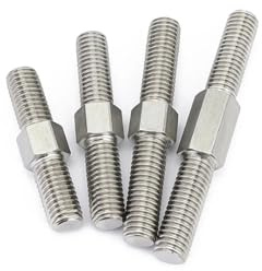 Viti prigioniere a doppia estremità asta filettata, doppia estremità metrica M4 M5 estremità filettata sinistra e destra Bulloni in acciaio inossidabile 304(M5x70 2pcs)