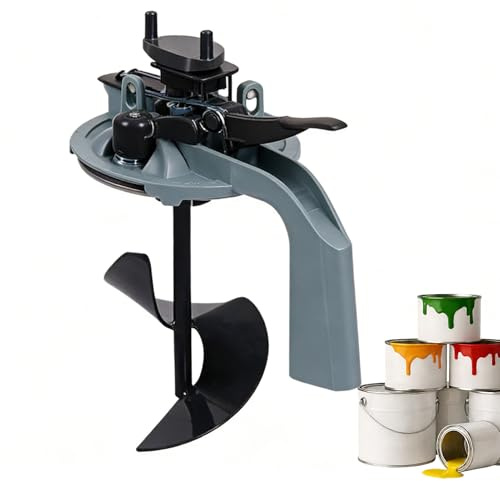 Car Paint Mixer, 1L Hand Crank Lid, Leak Proof Paint Shaker, Perfect for Stirring Car Body Repair Tinting Finishing Auto Paints Mixing Workshop Garage Use, Drip Free Pouring Spout, Easy Clean Design