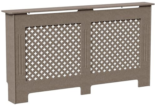 Home Discount Oxford radiatore Copertura Unfinished Tradizionale Non Verniciata MDF Armadio, Grande