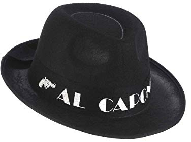DEGUISE TOI Borsalino Al Capone schwarz - Schwarz