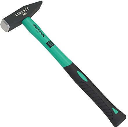 Locksmith's Hammer 300 Grams with 2K Fiberglass Handle from The Enforce Series by WIESEMANN 1893 I Hammer Head Forged & inductively Hardened I 80430