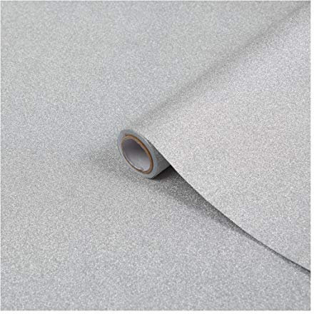d-c-fix Vinyl wrap Silver Glitter 67,5 cm x 2 m - Sticky Back Plastic roll for Furniture, Kitchen & cupboards - Contact Paper Sticker self Adhesive Film