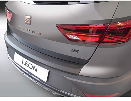 RGM ABS Heckstoßstangenschutz kompatibel mit Seat Leon (5F) ST S/SE/FR/X-Perience/Cupra 2017-2020 Schwarz, Mattschwarz | kompatibel mit Seat Leon (5F) ST S/SE/FR/X-Perience/Cupra 2017-2020 Schwarz