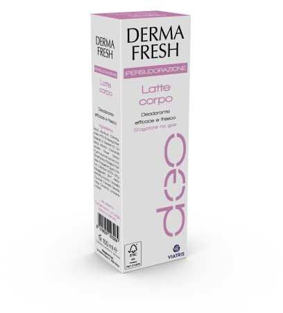 Dermafresh Ipersudorazione, Deodorante Latte Corpo con Estratto di Camomilla, Antitraspirante, No Gas, 100 ml
