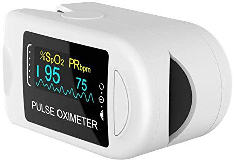 ECOSWAY Digitalanzeige Fingerspitze Monitor, SPO2 Monitor Mess- Puls Komplettpreise Monitor - Zufällig Schwarz und Weiß Farbe