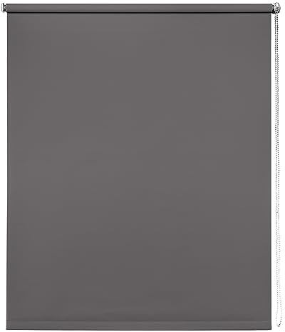 Thermal Blackout Blinds, Grey 115cm (45.27), 165cm Drop - Blackout Roller Blinds For Inside and Outside Recess Fitting - Window Blinds of Multiple Colours and Sizes by New Edge Blinds