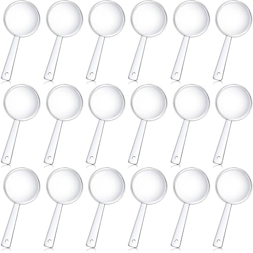 30 Stücke Mini Kunststoff Handlupe Winzige Kunststoff Lupe Tragbare Hand Linsen Lupen Glas Sets für zu Hause, Schule, Outdoor Forscher, Oberschule Jungen und Mädchen Beobachtung, Lesen