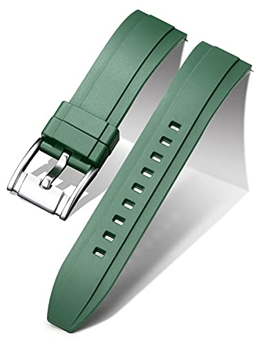 BINLUN Snabbkoppling Silikon Klockarmband Ersättnings Gummi Klockarmband 18mm 19mm 20mm 21mm 22mm 24mm Smartklockarmband för Män och Kvinnor Vattentäta Sport Klockarmband med 11 Färger