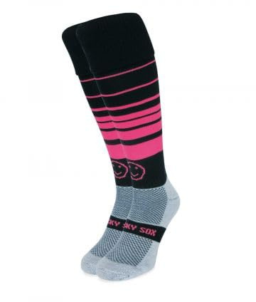 WackySox Knee Length Sports Socks for Men & Women, Rugby, Hockey & Football | Made In Great Britain, COOLMAX Pro Padded Footbed, Moisture Wicking, Elasticated Support, Smooth Toe Seams, Unisex