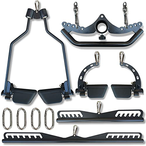 KORIKAHM Hem gym fitness spridningsstång multigrepp bred latsdragstång neutralt grepphandtag latsdragfästen lång stång för dragsystem maskin T-bar rad landmine fäste (BSP45678)