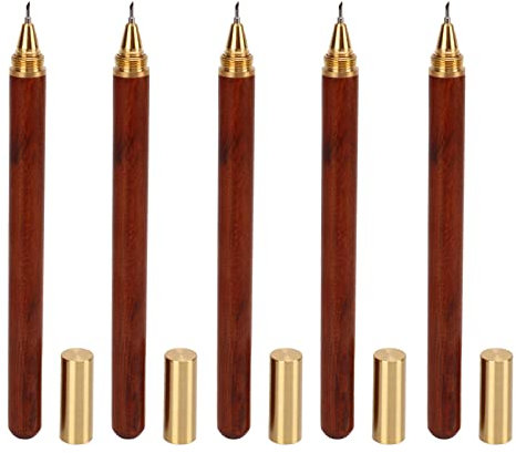 Uadme Engraving Pen, 5Pcs Woodwork Scribe Tool, Replaceable Writing Tip, Woodworking Marking Pens for Wood Acrylic Plastic Sheet Glass Ceramic Tile Metal