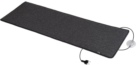 50x140cm Schwarz Fußmatte Wohnwagen Wohnmobil Fußbodenheizung Schreibtisch
