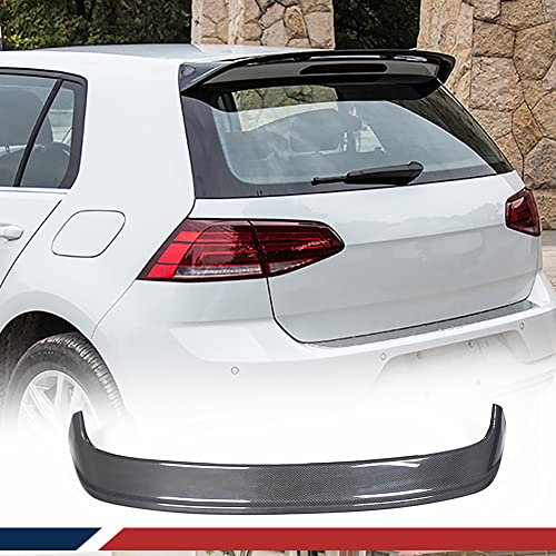 Becquet de Coffre en Fibre de Carbone pour Volkswagen VW Golf 7 MK7 / 7.5 Standard 2014-2018 Aileron arrière Spoiler Spoiler Spoiler de Toit Kits de carrosserie