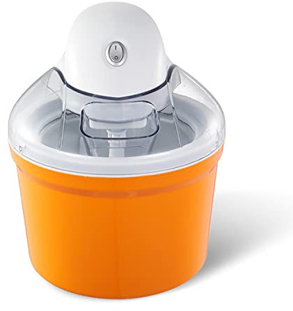 PODEC Macchina per Gelatiera Automatica, Mini Gelatiera da 1200 Ml, Funzionamento a Una Chiave a 360°, Gelato Fatto in Casa Veloce in 15-25 Minuti, Facile da Usare, per Gelato, Yogurt Gelato, Frutta