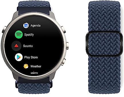 KUWAI Armband für Suunto 9 Peak/5 Peak Armband, Elastisch Nylon Geflochten Loop Armband für Suunto 9 Peak/5 Peak Armband für Herren Damen Sport Band für Suunto 9 Peak/5 Peak Armband (X)