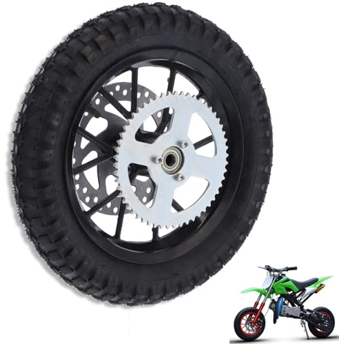 12,5x2,75 po Pneu de Roue Arrière, Antirouille Résistant à Corrosion Jante Métal Antidérapant Pneu Arrière Sans Chambre à Air pour Mini moto Tout TerrainCoolster 49 cc 2 tempsQG-50
