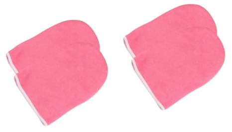 minkissy 2 pares de manoplas para el trabajo, spa, guantes de parafina para manos, spa, guantes exfoliantes, guantes de baño de cera, guantes aislados, guantes de tratamiento de manos, máscara de mano