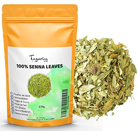 200g Ganze Sennes Blätter (Senna Alexandrina) - Entgiftungs-Kräutertee - Starkes Abführmittel - Natürliches Abführmittel - Tazarin Ltd