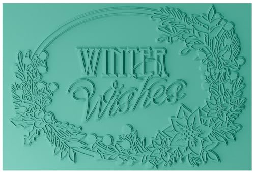 Sizzix Jen Long Prägeschablone mit 3D-Motiv Winter Wishes