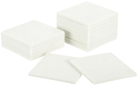 uxcell Furniture Pads, 16Pcs 3 - Square Self Adhesive Felt Furniture Pads, Floor Protectors for Furniture Feet Chairs Legs Hardwood Floors (Beige)