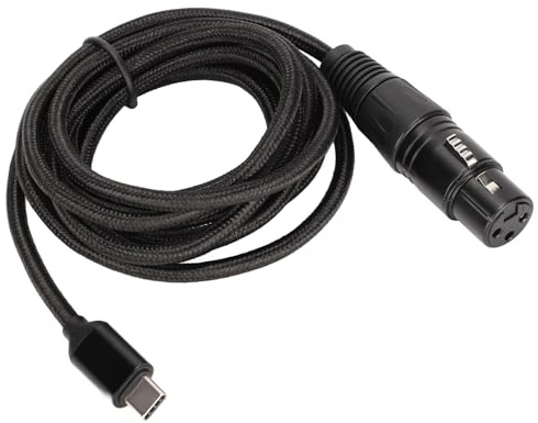 XLR to USB Cable, USB C to XLR Female Cable with Low Noise HiFi Plug and Play XLR to USB Adapter USB C to XLR Cable for Recording Karaoke Live Podcast (#2)