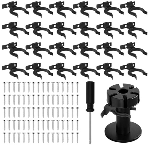 CoKeeSun 26 Stück Sockelleisten Clips, Halterungsclips von 32 bis 36 mm