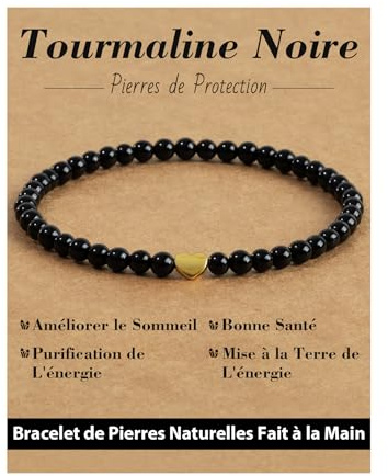 Landorilo Armband Damen,925 Gold Silber Herz Perlen,26 Natursteinarten | 4mm Naturstein Edelstein, Kristall Heilsteine,Yoga Perlenarmband, Geschenke für Frauen & Energiekarten,Inklusive Ersatzperlen