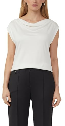 s.Oliver BLACK LABEL 2177023 Maglietta con Colletto a Cascata, 0200, 52 Donna