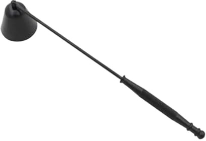 JINWPXSR Apagavelas Vintage de Acero Inoxidable con Mango Largo, cortamechas, Tijeras navideñas, Cortador de Recortes(Black 20x3.8cm)