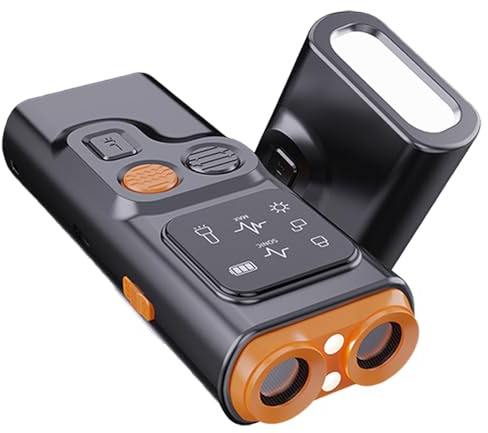 Antibell für Hunde, Ultraschall Anti Bell Gerät Hunde, Hunde bell-Abschreckungsgerät, Handheld Anti Bellen Gerät Antibell für Hunde, Hundetrainings Geräte Verhaltenshilfen Draußen Zuhause (Schwarz B)