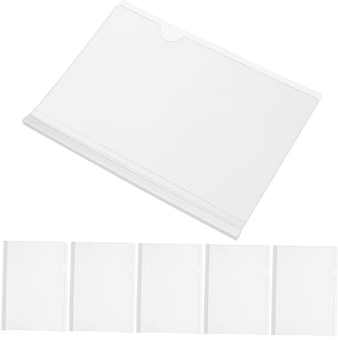 Gatuida 10 pièces Chemises Transparentes avec Barre Coulissante Protège Documents Multi Usage Résistant Couvre Dossiers et Rapports Légères et Pratiques pour Bureau et École