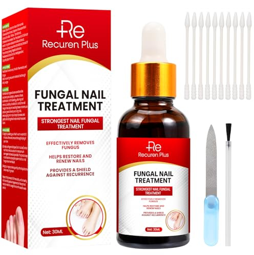 Extra Strong Nail Treatment Solution: Tea Tree Oil Nail Liquid for Improving the Appearance of Fungal-Affected Toenails and Fingernails Exposed to Fungus-Prone Conditions