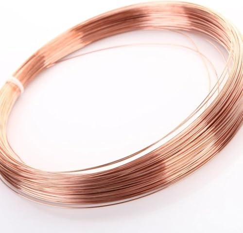 El cable de cobre recocido puede doblar el metal, Alambre de cobre macizo desnudo 2-5 mm diámetro, 0,5 kg, for elaboración joyas, uso eléctrico(3.5mm)