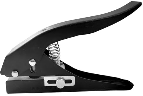 Perforatrice monotrou robuste, perforatrice professionnelle de 15 mm avec échelle, outil portatif pour papier, carte, plastique, étiquettes, artisanat