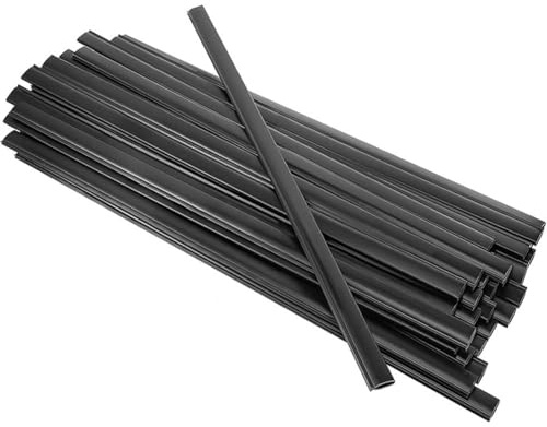 Risveglio Kit di strisce di rivestimento per piscina fuori terra, 61 cm, blocco in PE per barre con clip di ricambio, set di strisce nere da 5,5 - 8,5 m, per piscine rotonde e ovali