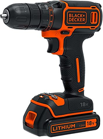 Black+Decker BDCDC18K1-QW, 18 V, Schwarz